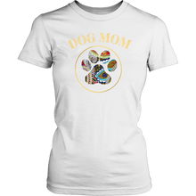 Load image into Gallery viewer, Pretty Paisley Cotton Dog Mom T-shirt

