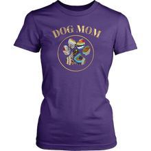 Load image into Gallery viewer, Pretty Paisley Cotton Dog Mom T-shirt
