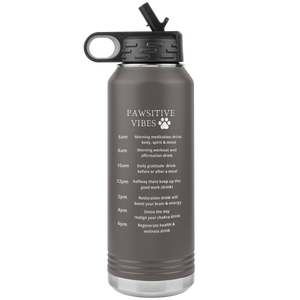 Pawsitive Vibes Stainless Steel Water Bottle Tumbler